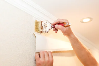 Pose de papier peint à Sainte-Thorette — revêtements muraux et toiles de verre
